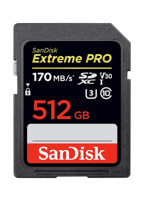 Extreme PRO 512 GB SDXC (schwarz, UHS-I U3, Class 10, V30)