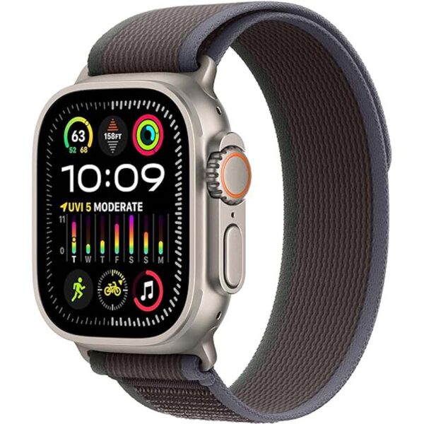 Apple Watch Ultra 2 LTE 49mm Titanio con Trail Loop Blu/Nero