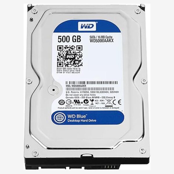 Western Digital Blue 500GB HDD 7200RPM SATA usato